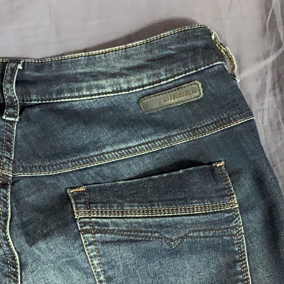 Diesel jeans blue boyfriend cut oversized high waist tight at the bottom part - Picture 6 of 12